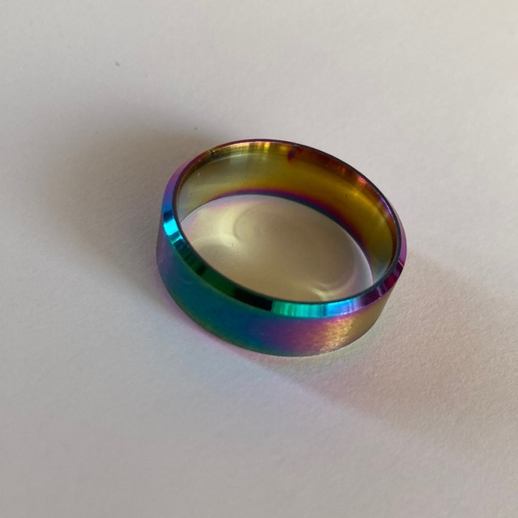 Other - NWOT Unisex Multicolour Stainless Steel Ring 💍